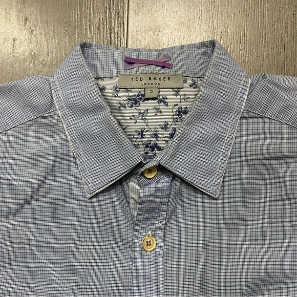 TED BAKER - Blue Collar Shirt - Picture 2 of 7